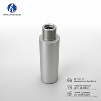 Boîtier de fixation d'objectif de caméra en aluminium/acier inoxydable usiné CNC de précision par électroérosion à fil, à faible MOQ, avec bride filetée, cylindre OEM