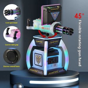Nouvelle console de jeux d'arcade commerciale pour enfants, rechargeable, avec paiement par code QR, pour jeux à monnayeur, modèle Gatling Gun Machine - Product Image 1