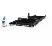 Machine de découpe laser CNC TS-N13025 à rail de sol avec grande table de travail, armoire de commande indépendante et stabilisateur de tension