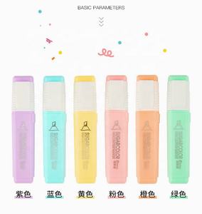 Marcadores <span class=keywords><strong>Pastel</strong></span> Candy, Juego de 6 Rotuladores para Tomar Notas y Resaltar en Diarios - Product Image 5