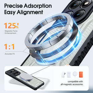 <span class=keywords><strong>Prix</strong></span> d'usine pour l'étui Moto Edge 60 <span class=keywords><strong>Fusion</strong></span> 5G Pro Armor Design, magnétique, antichoc, TPU+PC, anti-traces de doigts, étui de téléphone portable <span class=keywords><strong>360</strong></span>° - Product Image 3