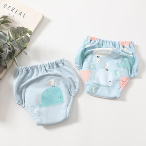 Pantalones de Entrenamiento para Ir al Baño para Bebés, 7A, 100% Algodón, Lavables, Transpirables, Anti-Sudor, con Estampado, Protección Contra Fugas, Superficie Seca, Talla Personalizada 0-2 Años - Product Image 3