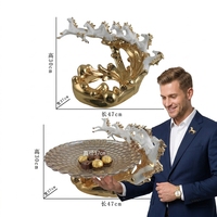 Luxe Bureau Festival Paard Fruit Bord Sculptuur Huis Interieur Accessoires Woondecoratie