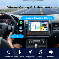 Autoradio FM 5 pouces simple DIN avec CarPlay, Android Auto, musique, vidéo, BT, lecteur DVD, lecteur MP5 pour voiture