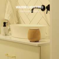 Diffuseur d'arômes domestique à atomisation avec design imitation bois, diffuseur d'huiles essentielles à poser sur table, grande capacité 150 ml