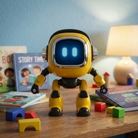 Robot de bureau interactif intelligent IA, commande vocale, compagnon multilingue, jouet intelligent IA pour animaux de compagnie, pour l'éducation et le développement des enfants