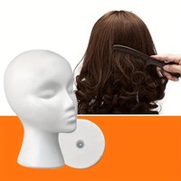 Support de perruque en mousse pour tête de femme de 11,9 pouces - Matériau EPS - Présentoir pour cheveux, chapeaux et accessoires - Utilisation à domicile, en salon et en voyage