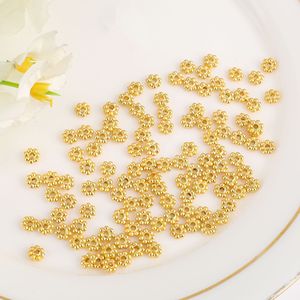 Perles entretoises en forme de fleur plaquées or Lisheng Jewelry 6 mm pour la fabrication de bracelets et de colliers DIY - Product Image 4