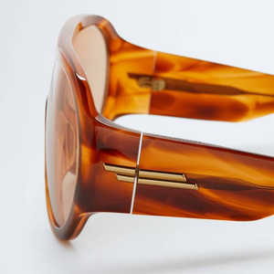 Bottega BV Retro Tortoise <b>Shell</b> Sunglasses with <b>Light</b> Brown Gradient Lenses UV Protection Fashion Eyewear Veneta - Product Image 4