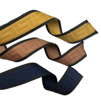 Sangle de ruban en polyester polypropylène jacquard nylon HT personnalisé de 2 pouces/1 pouce/1.5 pouces Logo personnalisé Sac Chaussures DIY