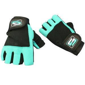 Comfortable and Durable Strong Grip Palm Protection Customized Half-Finger Leather Fitness Weightlifting Sports <b>Gloves</b> - Product Image 3