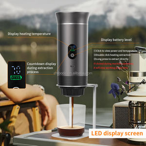 Machine à café commerciale portable tout-en-un Machine à expresso 3-en-1 pour capsules de café Café moulu pour l'extérieur, le voyage et la voiture - Product Image 3