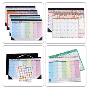 定制设计您自己的标志日历折叠书桌装饰打印空白日历2024 2025