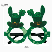 Gafas de Fiesta Temáticas del Día de San Patricio con Diseño de Trébol y Dibujos Animados Divertidos