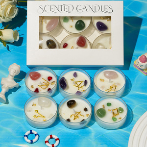 Juego de Velas Aromáticas de Cristal Northern Mu, Cera de Soya, Decoración del Zodiaco, Regalo - Product Image 1
