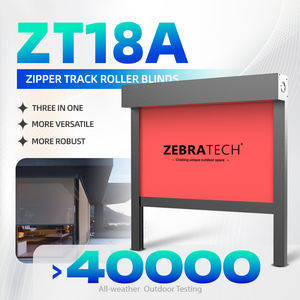 <span class=keywords><strong>Tende</strong></span> Elettriche Filtranti per Esterni Orizzontali e Verticali in Tessuto Impermeabile con Motore Intelligente e Sistema Zip per Grandi Vetrate - Product Image 3