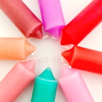 Bougies votives artisanales en cire de paraffine colorées avec parfum personnalisé pour la maison, les fêtes de Diwali et les bars - Écologiques et à combustion longue durée