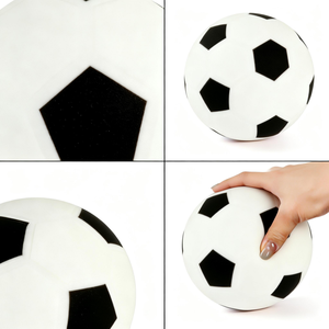 Balón de Fútbol de Espuma PU Suave al Tacto, Seguro para Jugar en Interiores, Balón Ligero para Guardería, Juguete Deportivo, Balón de Fútbol Silencioso, Talla <span class=keywords><strong>5</strong></span> - Product Image 3
