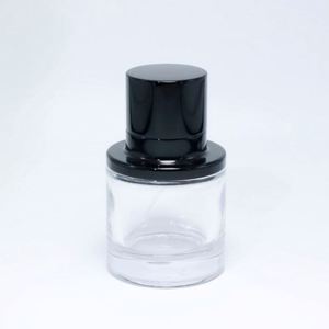 Wholesale Clear <b>Glass</b> Perfume <b>Bottles</b> <b>50ml</b> 100ml Luxury Black Pump Sprayer Screen Printing Eco-Friendly Leak Proof Refillable - Product Image 5