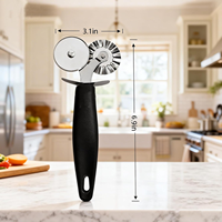 Cutter à pizza en acier inoxydable, ciseaux à roue simple ou double, ensemble d'outils de cuisine multifonctionnels détachables pour la pâte à pizza