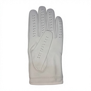 Gants de golf en cuir véritable blanc de qualité supérieure, antidérapants, pour les joueurs gauchers, logo personnalisé, OEM, équipement sportif de haute qualité - Product Image 2