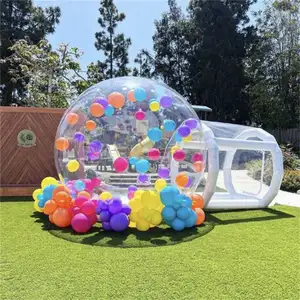 Funny 3m To 5m Outdoor Dome Tent Luxurious Inflatable Bubble Tent For Kids Party Camping