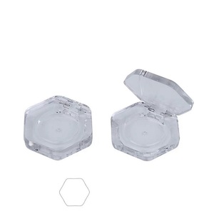 Paleta de sombra de ojos transparente, caja de colorete vacía, en polvo compacto resaltador, hexagonal, mm - Product Image 4