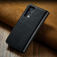 Étui portefeuille de protection magnétique en cuir PU fait main avec insertion de cartes pour OnePlus Nord N200/Ace/10R