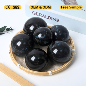 Vente en gros de sphères de pierres précieuses naturelles de 5 à 7 cm, sphères de grenat à effet de feu d'artifice pour la méditation - Product Image 4