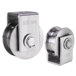 Heavy Duty Caster Wheel <span class=keywords><strong>Trolley</strong></span> Steel Rail Wheel Truckle para Deslizar Portões Estilo rígido com placa de montagem - Product Image 4