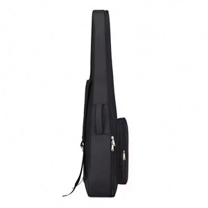 Échantillon gratuit, vente en gros, sac de guitare électrique Oxford imperméable sur mesure, rembourré 15 mm, noir, pour guitare basse - Product Image 4