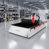 Découpeuse laser à fibre pour tôles d'acier de type portique 3015 3kW, zone de travail 3000x1500mm, machine de découpe laser 3000W