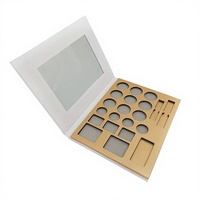 Boîte d'emballage de palette de fards à paupières vide en carton imprimé 6 compartiments, palette de maquillage personnalisée, palette de blush, palette de rouge à lèvres