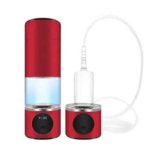 Bpa Бесплатный пользовательский пластик H2 PEM водородная бутылка для воды Usb Перезаряжаемый щелочной ионизатор воды чашечный фильтр