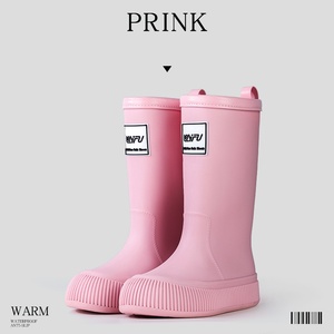 Stivali da <span class=keywords><strong>pioggia</strong></span> in PVC con Logo personalizzato per ragazze 2024 scarpe basse MOQ per la stagione sgranate stivali da <span class=keywords><strong>pioggia</strong></span> da donna a metà polpaccio per ragazze - Product Image 4