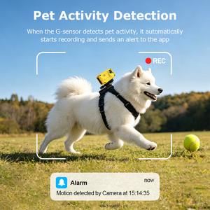 Caméra de localisation pour animaux de compagnie 4G étanche IP66, traceur anti-perte, audio bidirectionnel, caméra POV pour animaux de compagnie avec suivi GPS, alarme de positionnement en temps réel - Product Image 5