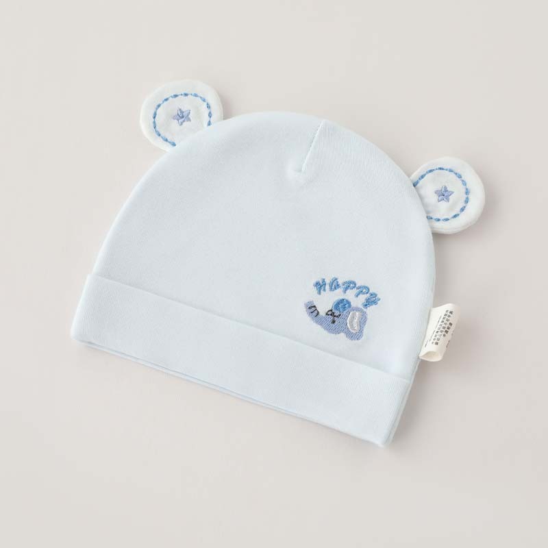 Honey-colored elephant hat blue