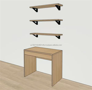 Juego de Muebles Modernos para Hotel de 3 Estrellas, Estructura de Cama de Madera con Estación de Trabajo, Armario y Mueble para TV, para Apartamento Tipo Estudio o Habitación Individual - Product Image 5