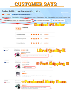 Icheerobics Custom Marineblauwe Middelbare School Cheer Uniform Sprite <span class=keywords><strong>Cheerleading</strong></span> Uniform Sets - Product Image 5