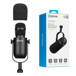 BOYA-Micrófono dinámico XLR de podcast de estudio, micrófono para transmisión de voz en vivo, grabación de YouTube y blogs, XLR, 2017 - Product Image 5