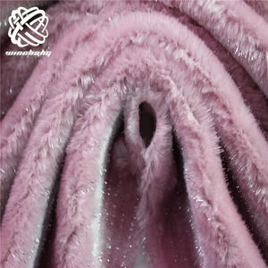 Thời Trang Phong Cách Nhân Tạo Polyester Màu Hồng <span class=keywords><strong>Boa</strong></span> Faux <span class=keywords><strong>Fur</strong></span> Với Bạc Kim Loại Faux <span class=keywords><strong>Fur</strong></span> Lông Thú Nhân Tạo Vải Sang Trọng Cho Giày - Product Image 4