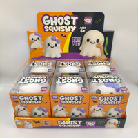 Boîte mystère de 15 cm : Squishy géant fantôme d'Halloween, jouet anti-stress souple à presser pour fête d'Halloween