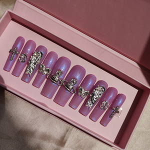 เล็บปลอมอะคริลิคเล็บฝรั่งเศสแบบเพชรอุปกรณ์ออกแบบตามสั่ง - Product Image 2