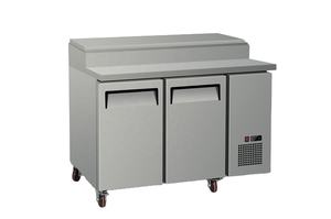 Réfrigérateur <span class=keywords><strong>professionnel</strong></span> en acier inoxydable pour cuisine commerciale, hôtel, restaurant, table de préparation de salades, réfrigérateur à pizza, vitrine réfrigérée - Product Image 4