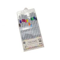 Ensemble de stylos marqueurs fins à pointe fine de 0,4 mm pour croquis, écriture, dessin, lettrage, art, avec logo personnalisé