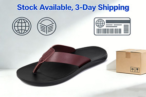 Grandes Tailles EUR39-<span class=keywords><strong>47</strong></span> Claquettes en PU pour Homme Légères Antidérapantes Chaussures d'Été pour Plage Piscine Sorties Décontractées En Stock - Product Image 6