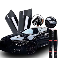 Film de protection de peinture automobile OEM ODM en TPU PPF noir ultra brillant, film de protection de carrosserie couleur noir piano anti-rayures en TPU PPF de qualité supérieure, film de protection de peinture automobile
