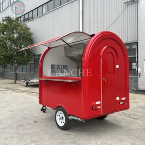 Carrito de venta ambulante de hot dogs, pizza, café pequeño, helados, restaurante móvil, remolque de comida rápida, camión en venta - Product Image 6