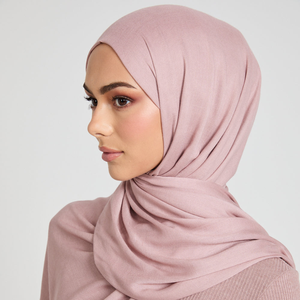 Venta caliente verano Hijab cómodo Modal chal doble puntada ajuste transpirable Color bloqueo para musulmanes Wennuan 180x70cm - Product Image 1