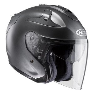 Casco Jet per Moto HJC Grigio XL in Fibra di Vetro Protezione Integrale - Product Image 1